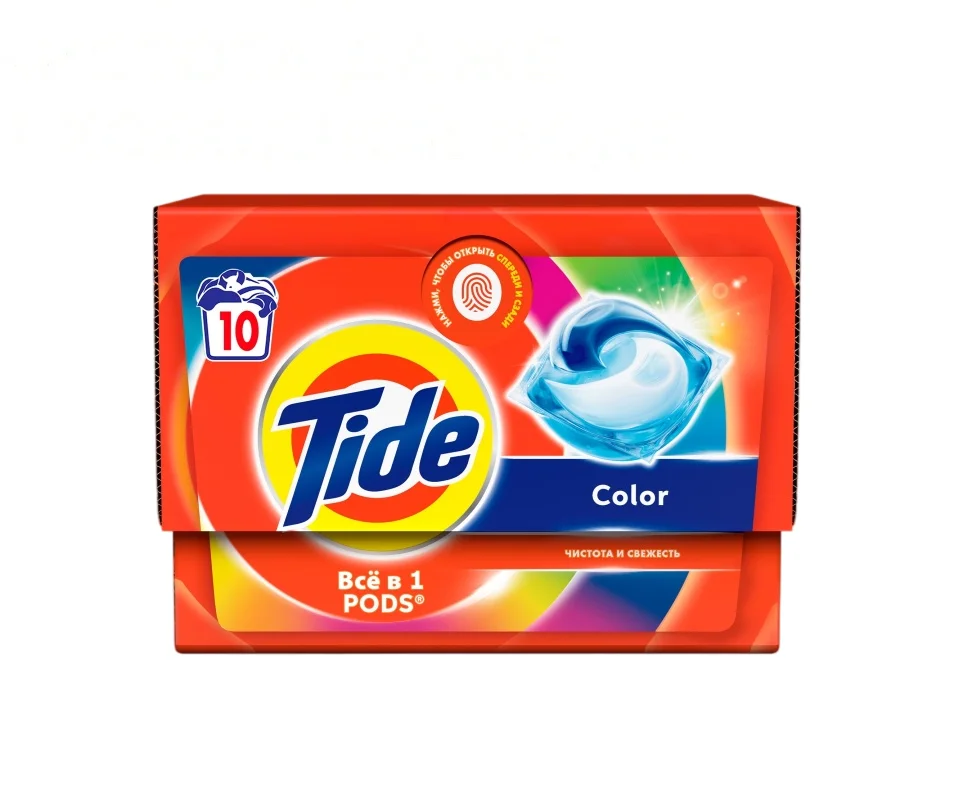 Капсулы для стирки Tide Color 168гр 10шт купить,NaN