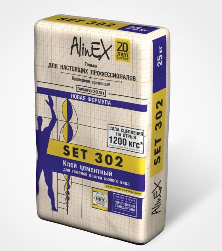 Клей цементный Alinex Set 302 25 кг