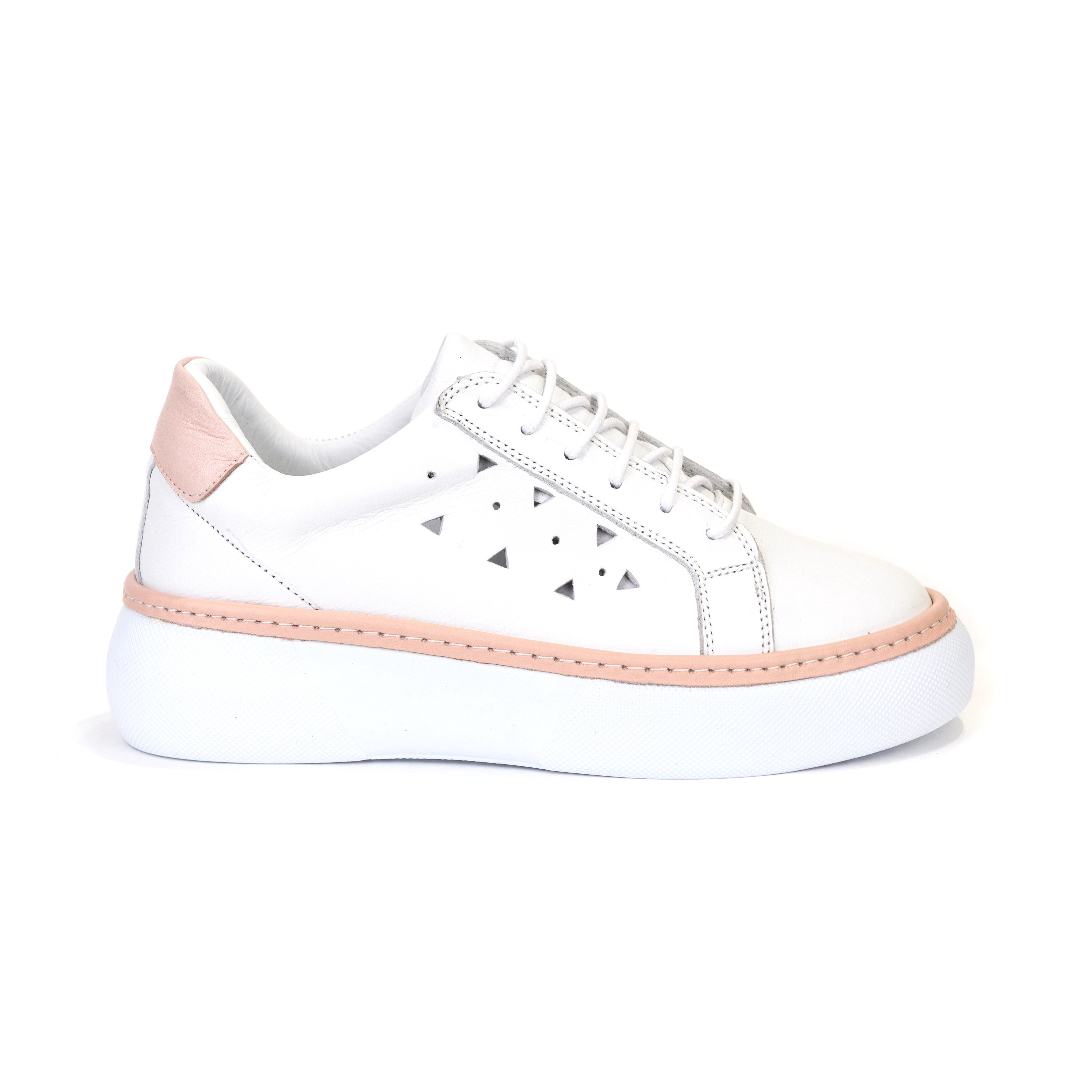 Кроссовки Shoesmarket SM456-2BEYAZ pink-white 37 купить,NaN