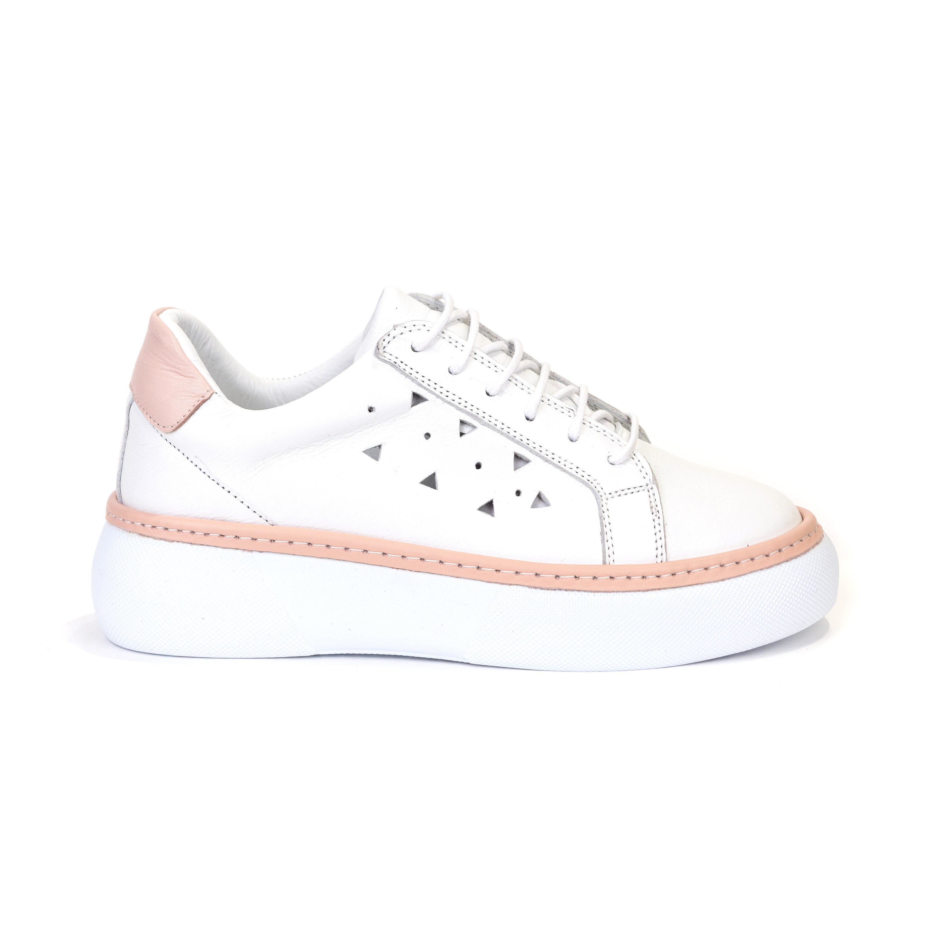 Кроссовки Shoesmarket SM456-2BEYAZ pink-white 38 купить,NaN