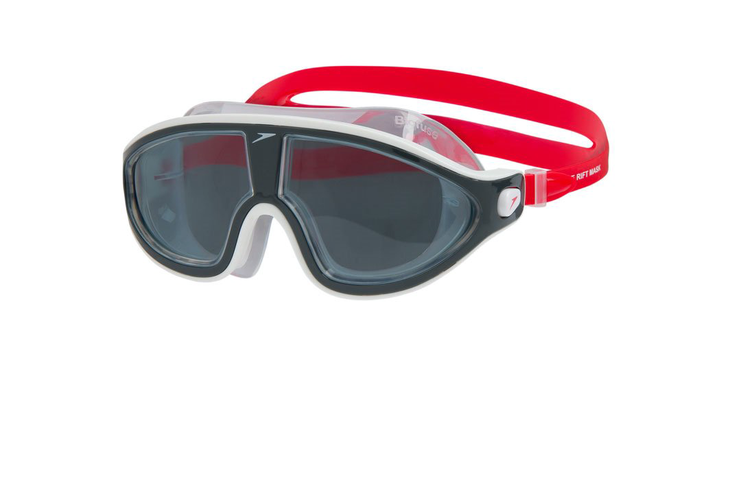 Очки для плавания Speedo Rift lava red oxidgrey smoke красно-серые купить,NaN