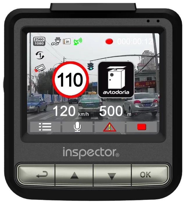 Видеорегистратор Inspector SHD Tornado GPS черный купить,NaN