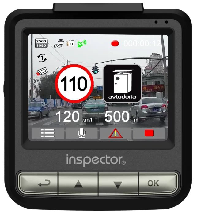 Видеорегистратор Inspector SHD Tornado GPS черный купить,NaN