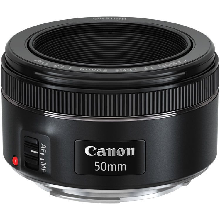 Объектив Canon EF 50mm f/1.8 STM черный купить,NaN