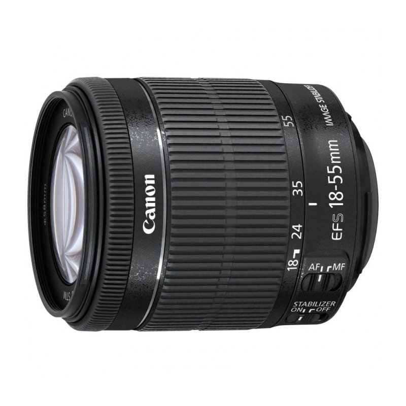 Объектив Canon EF-S 18-55 f/3.5-5.6IS черный - ForteMarket Объектив Canon EF-S 18-55 f/3.5-5.6IS черный купить,0