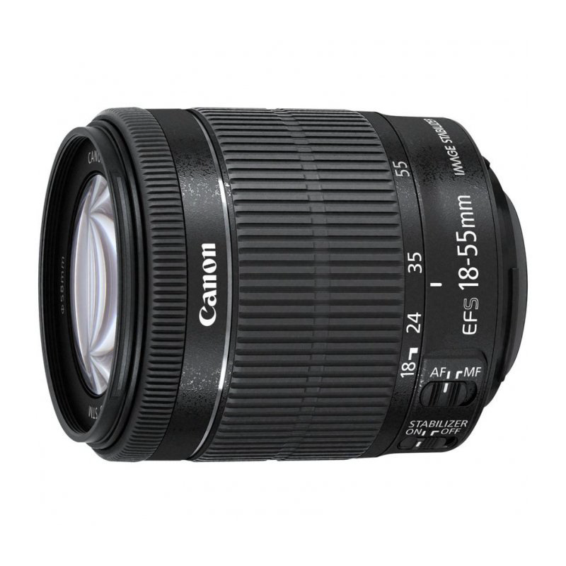 Объектив Canon EF-S 18-55 f/3.5-5.6IS черный купить,NaN