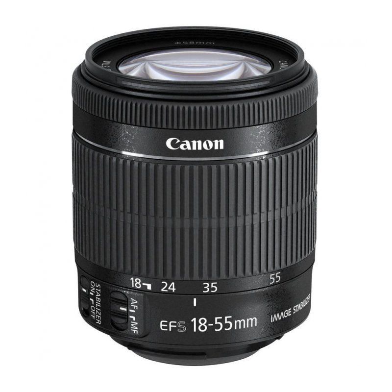 Объектив Canon EF-S 18-55 f/3.5-5.6IS черный