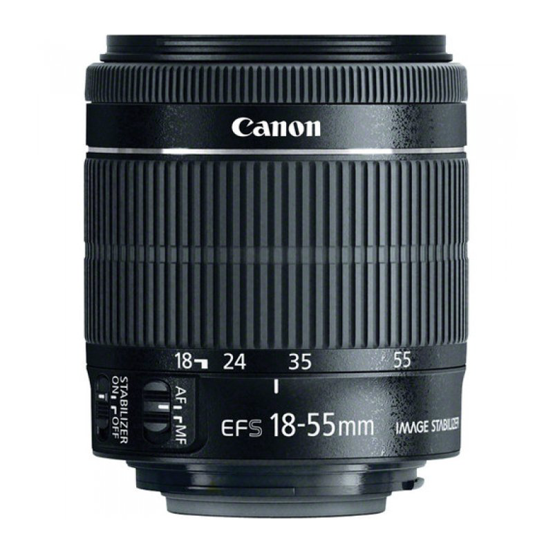 Объектив Canon EF-S 18-55 f/3.5-5.6IS черный купить,NaN