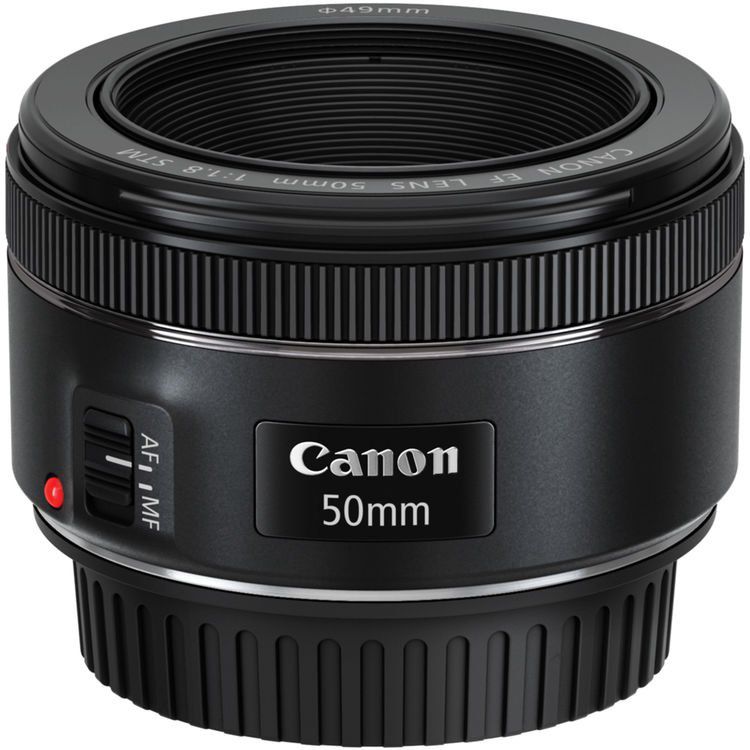 Объектив Canon EF 50mm f/1.8 STM черный купить,NaN