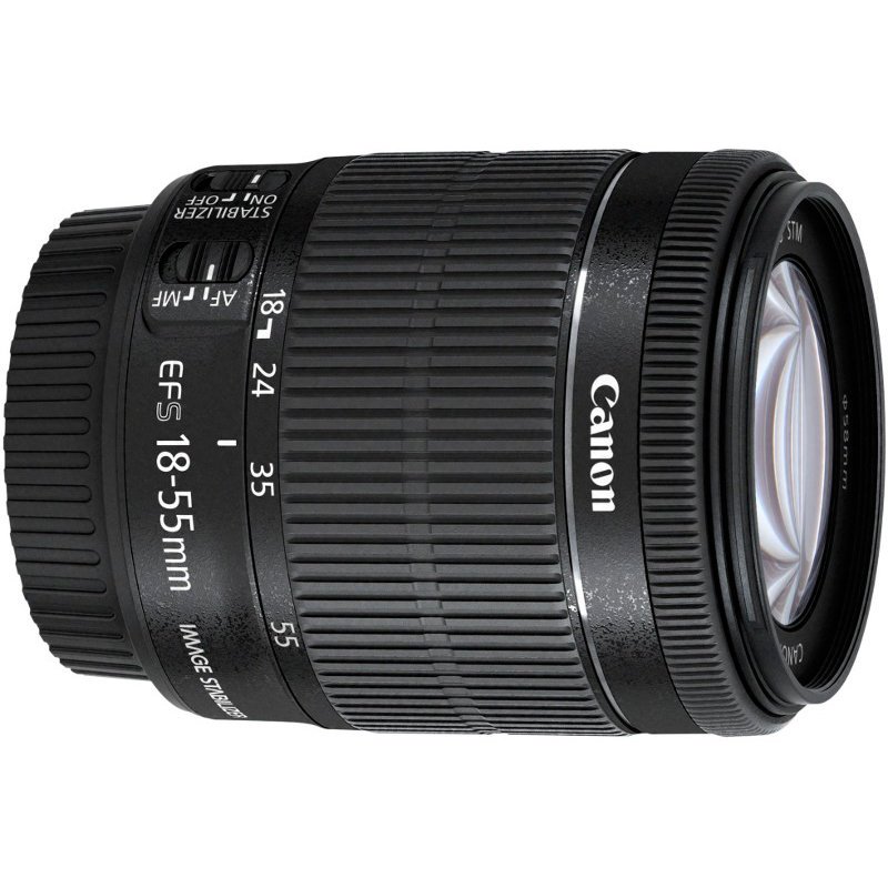 Объектив Canon EF-S 18-55 f/3.5-5.6IS черный - ForteMarket Объектив Canon EF-S 18-55 f/3.5-5.6IS черный купить,0