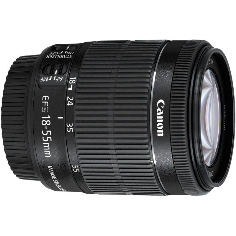 Объектив Canon EF-S 18-55 f/3.5-5.6IS черный купить,NaN