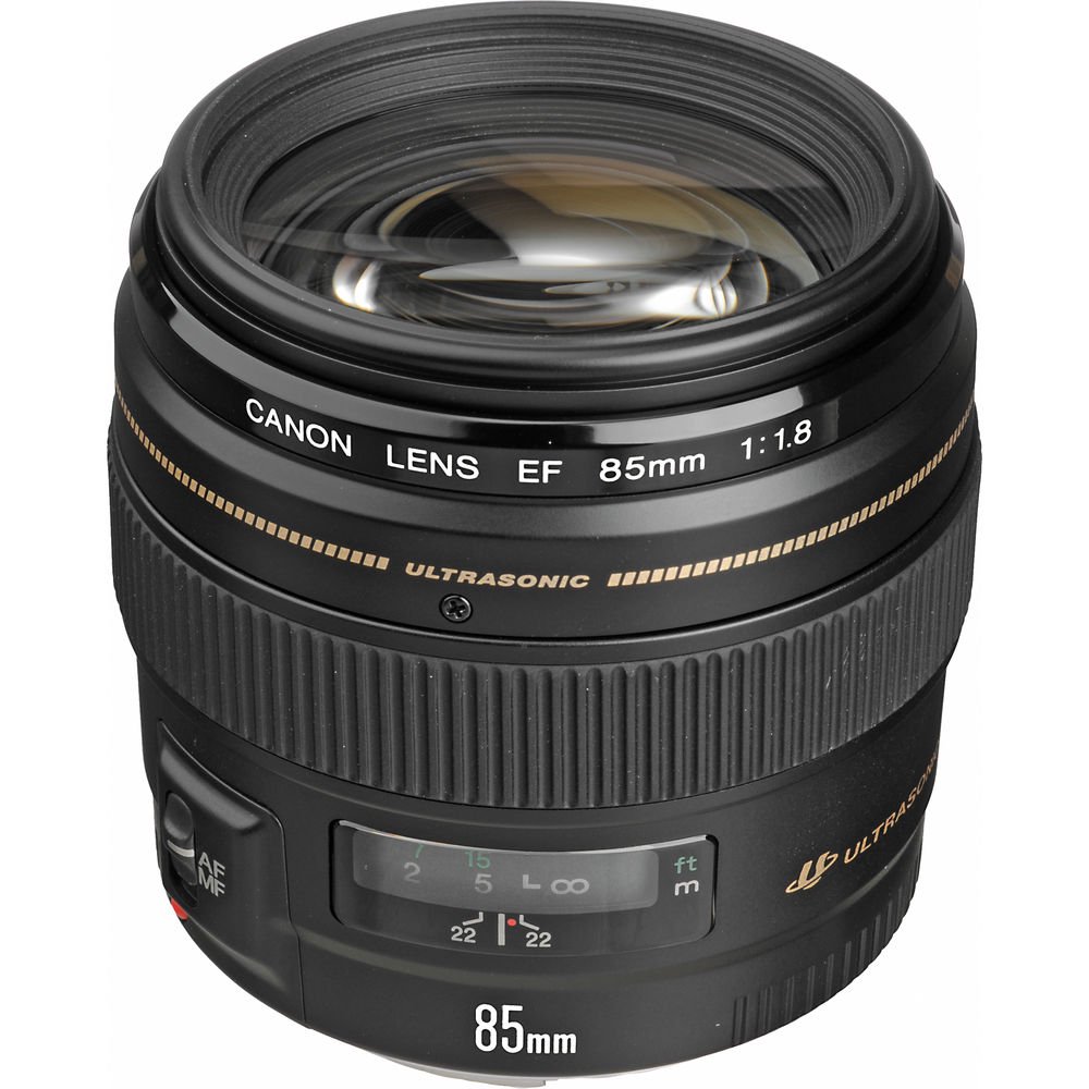 Объектив Canon 85mm f/1.8 USM черный купить,NaN