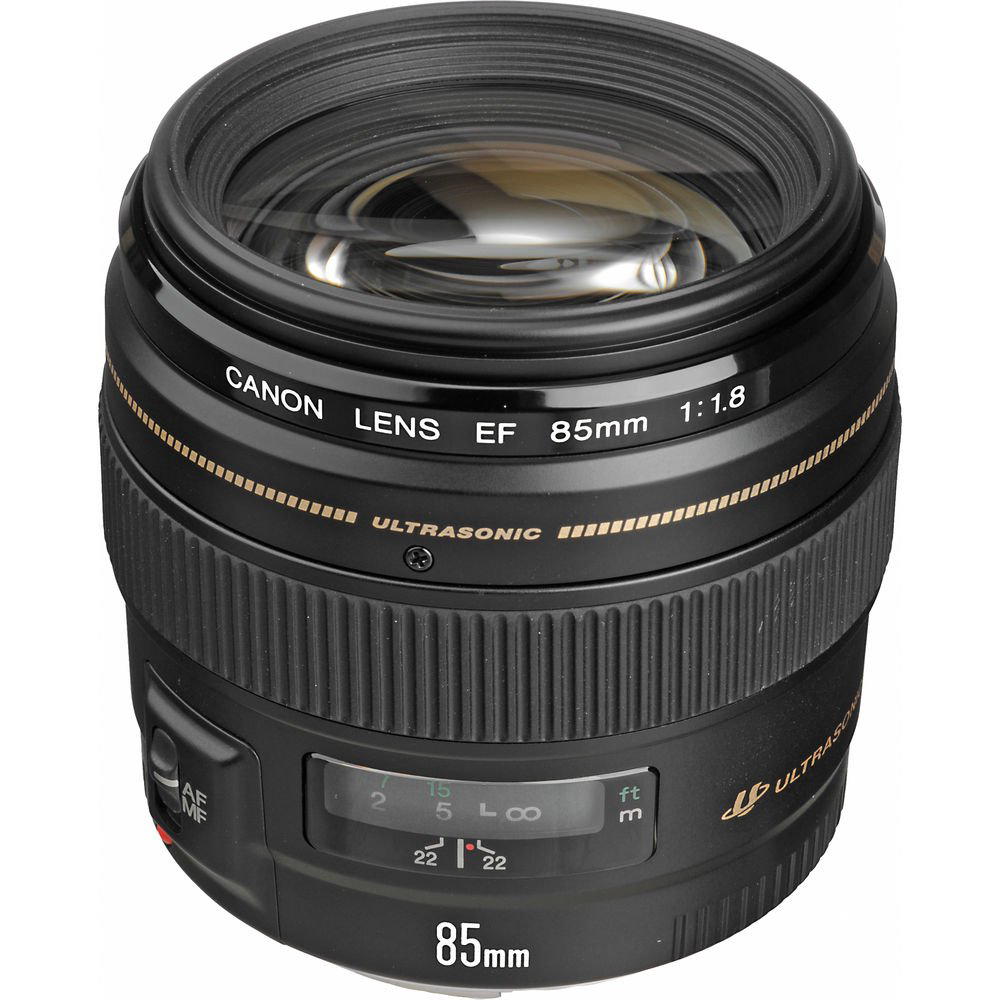 Объектив Canon 85mm f/1.8 USM черный купить,NaN