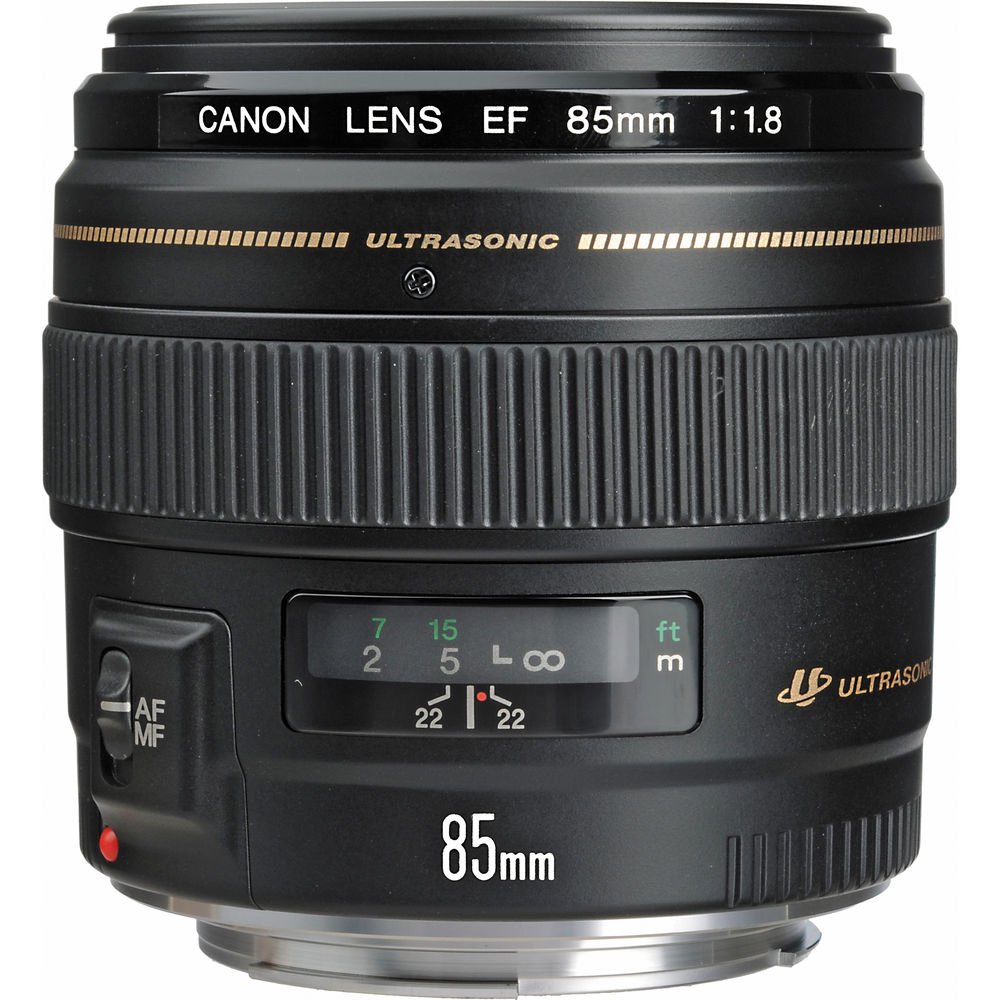 Объектив Canon 85mm f/1.8 USM черный купить,NaN