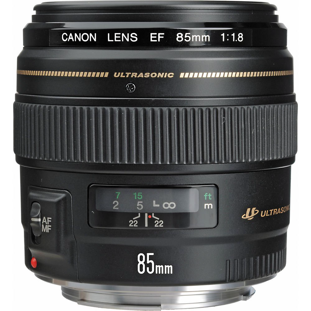 Объектив Canon 85mm f/1.8 USM черный купить,NaN