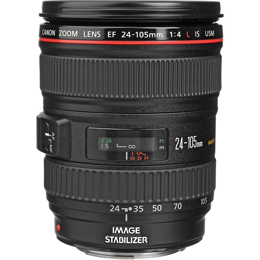 Объектив Canon EF 24-105mm f/4L IS USM черный купить,0