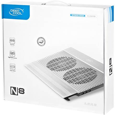 Подставка для ноутбука Deepcool N8 17" серебристая - ForteMarket Подставка для ноутбука Deepcool N8 17" серебристая купить,0