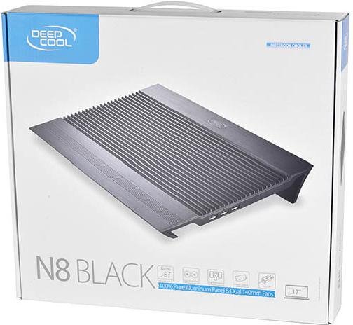 Подставка для ноутбука Deepcool N8 17" черная - ForteMarket Подставка для ноутбука Deepcool N8 17" черная купить,0