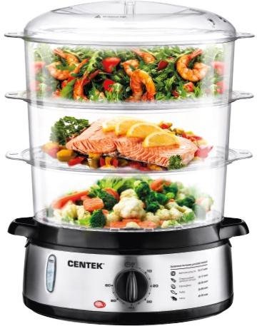 Пароварка Centek CT-1457 серебристая