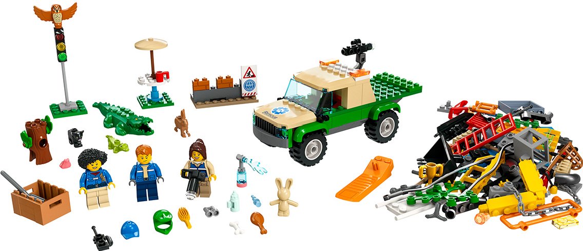  Конструктор Lego City Миссии по спасению диких животных 60353 246 предметов 
