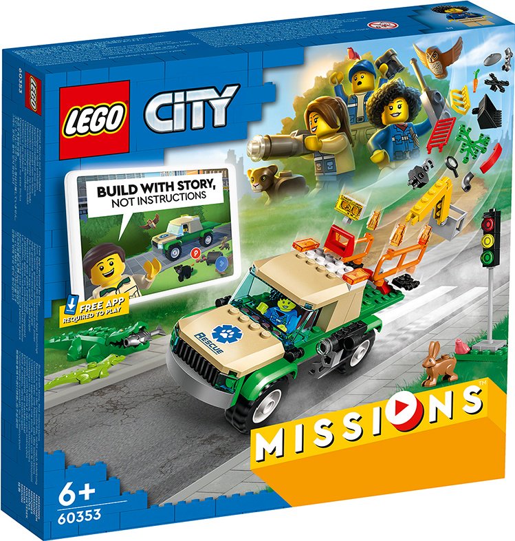 Конструктор Lego City Миссии по спасению диких животных 60353 246 предметов - ForteMarket Конструктор Lego City Миссии по спасению диких животных 60353 246 предметов купить,0