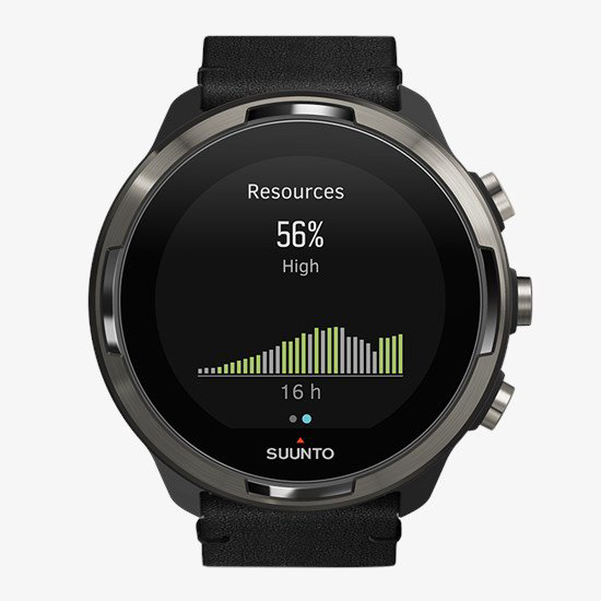 Умные часы Suunto 9 G1 Baro titanium leather черные    купить,NaN