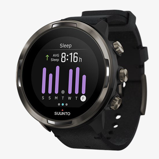 Умные часы Suunto 9 G1 Baro titanium leather черные    купить,NaN