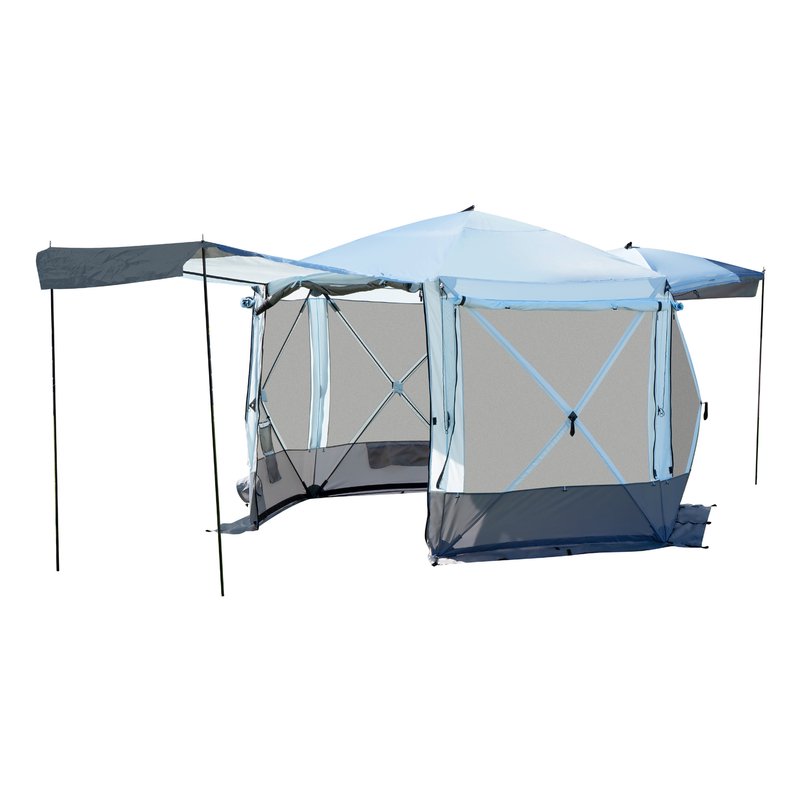 Шатер Husky H-GB-06 6 стен диаметр 3,4м Blue - ForteMarket Шатер Husky H-GB-06 6 стен диаметр 3,4м Blue купить,0
