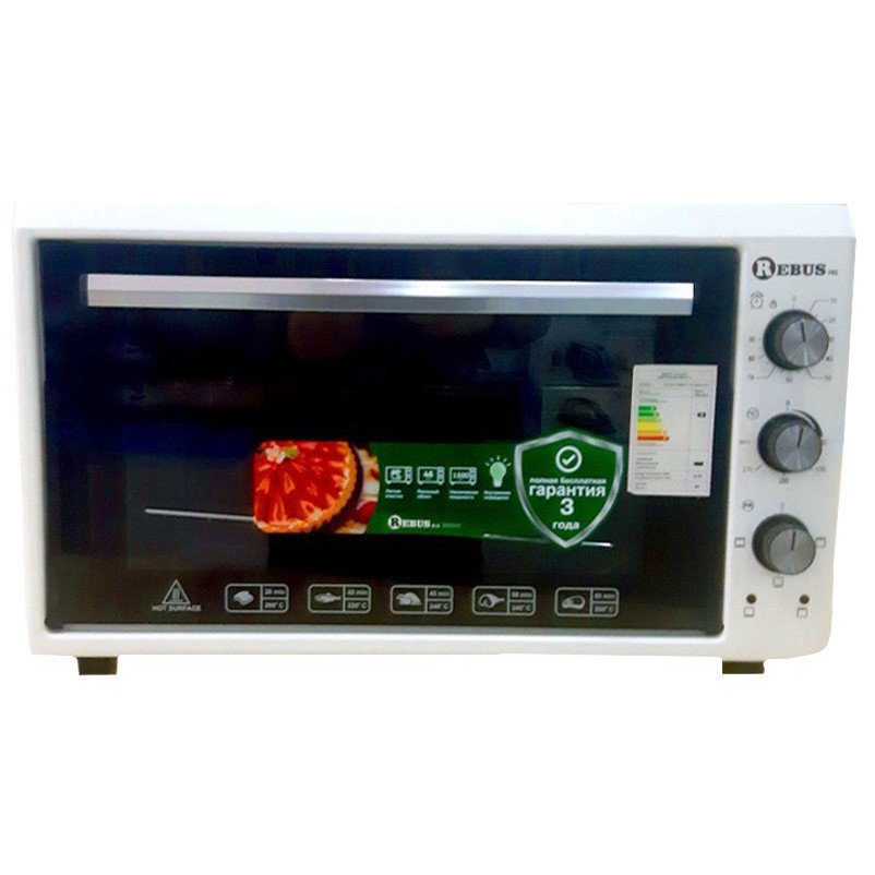 Мини-печь Rebus PRO-4575 белая купить,NaN