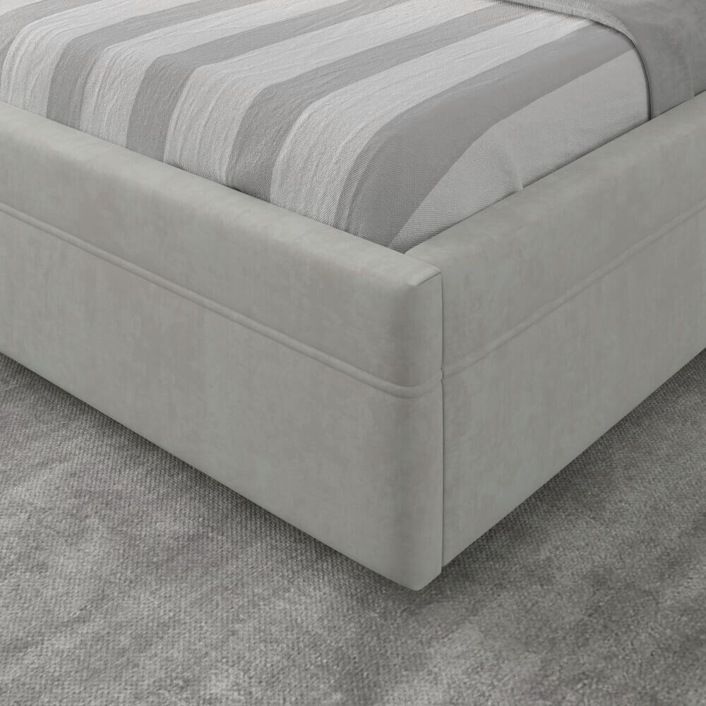 Кровать Мебель Азии Vanessa-3 200х160х116.5см светло-серый купить,NaN