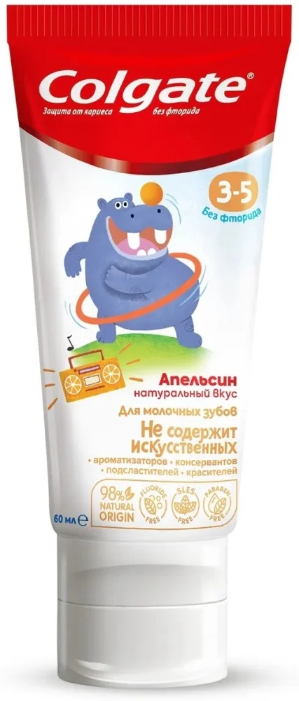 Зубная паста Colgate L4 3-5лет апельсин 60мл купить,NaN
