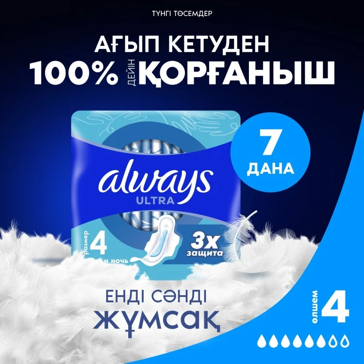 Прокладки Always Ultra День и ночь 7шт купить,NaN