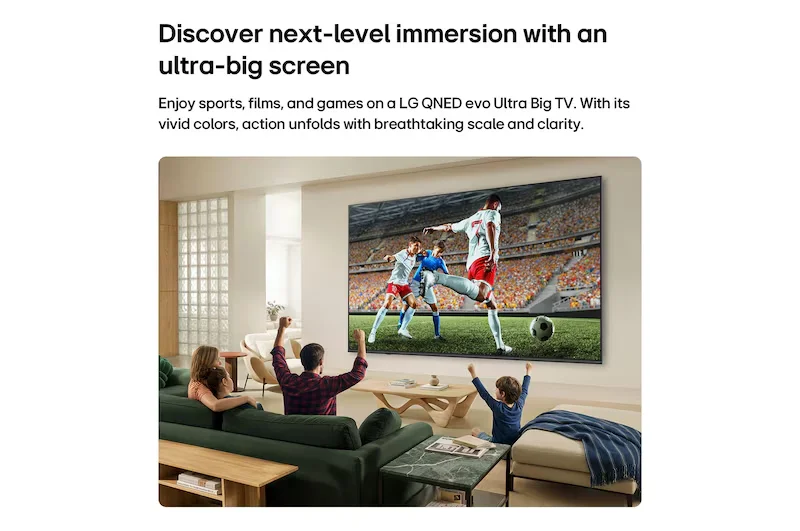Телевизор 75" (191 см) LG 75QNED83B6A QNED UHD Black