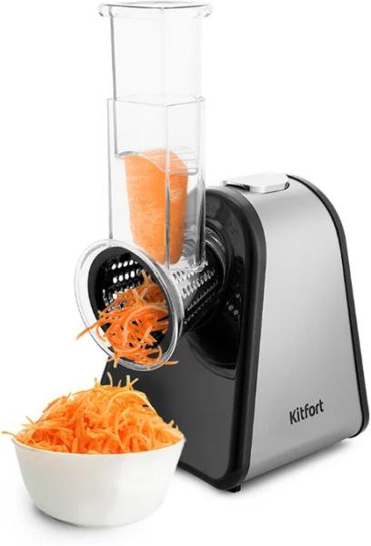 Кухонный комбайн Kitfort КТ-1384 серебристый - ForteMarket Кухонный комбайн Kitfort КТ-1384 серебристый купить,0