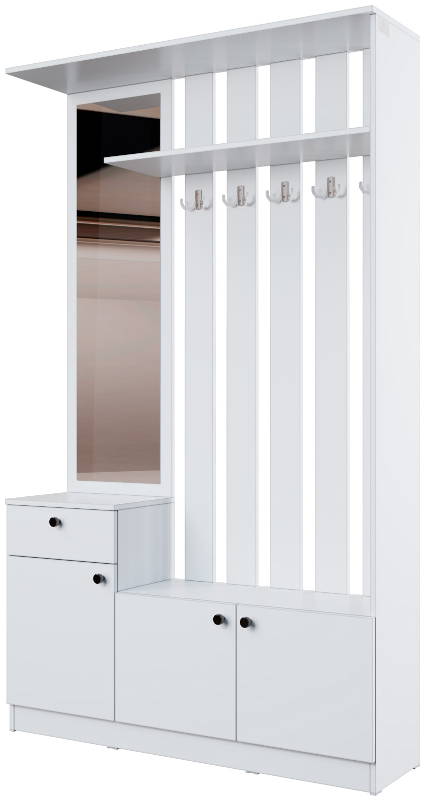 Шкаф Мебель Азии Вирджиния 1 120x32x200см белый - ForteMarket Шкаф Мебель Азии Вирджиния 1 120x32x200см белый купить,64990