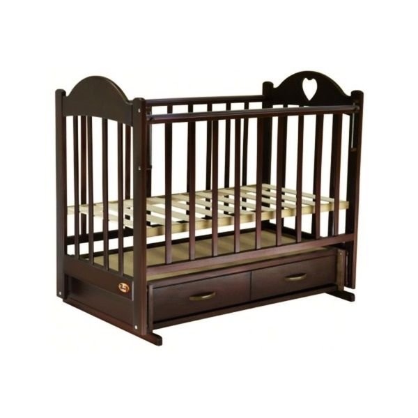 Кроватка детская Ведрусс Таисия 3 тёмный орех купить,NaN