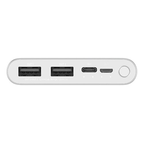 Power Bank Xiaomi Mi 3 PLM13ZM 10000mAh серебристый купить,NaN