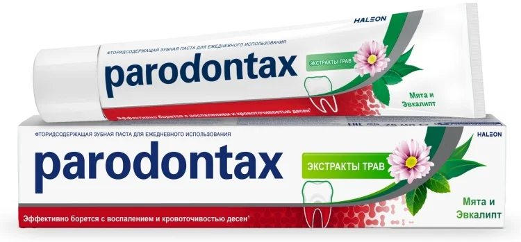 Зубная паста Parodontax Экстракты трав Мята и Эвкалипт 75мл купить,NaN