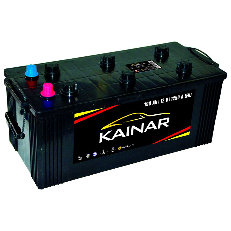 Аккумулятор Kainar 6СТ-190 АПЗ Euro плоский конус  купить,NaN