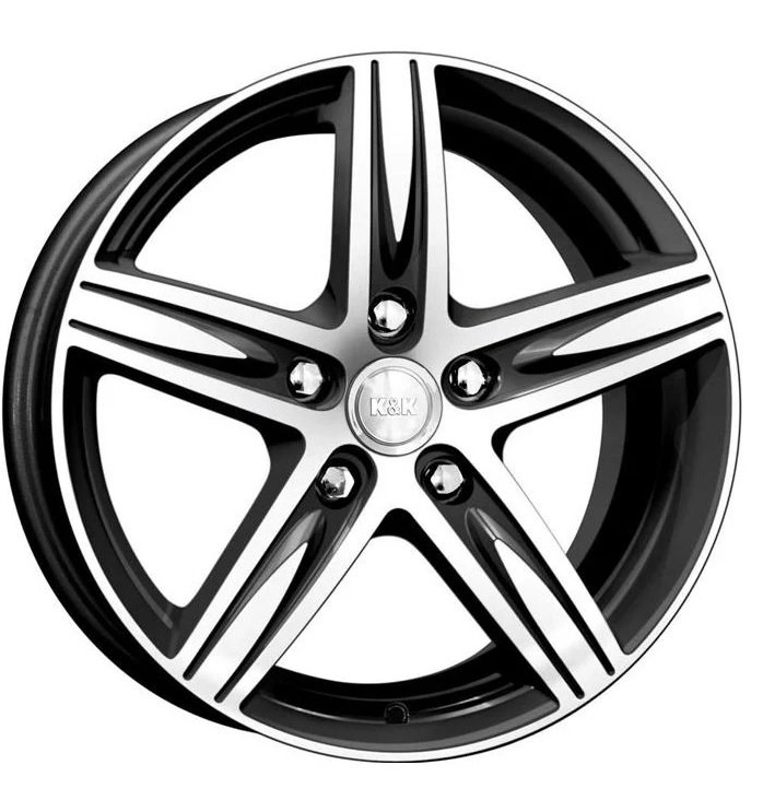 Диски K&K Андорра 5х100 R18х7.5 СВ67.1 ЕТ42 черный алмаз купить,NaN
