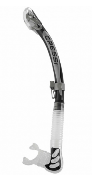 Трубка для снорклинга  Cressi  Alpha ultra dry ES258055 серая купить,NaN