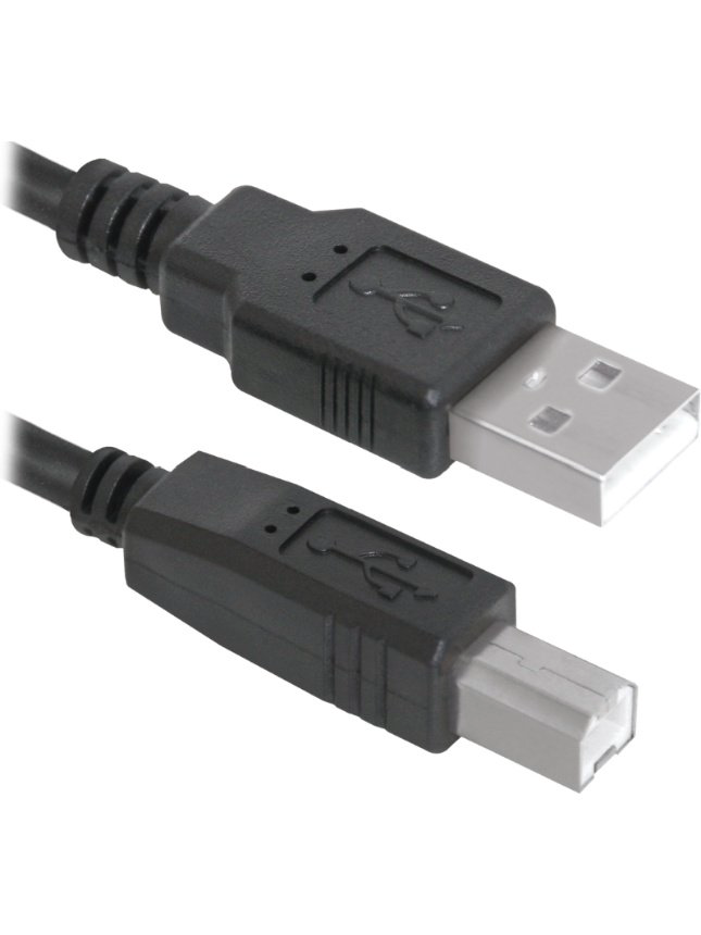 Кабель Defender USB04-06 USB2.0 AM-BM 1.8м черный