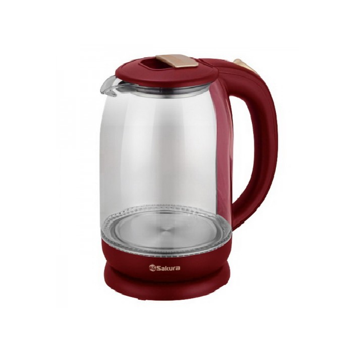 Электрочайник Sakura SA-2709R 1.8л бордовый купить,NaN