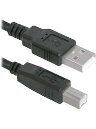 Кабель Defender USB04-06 USB2.0 AM-BM 1.8м черный