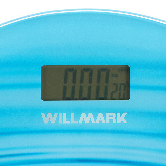 Весы напольные Willmark WBS-1809RD синие купить,NaN