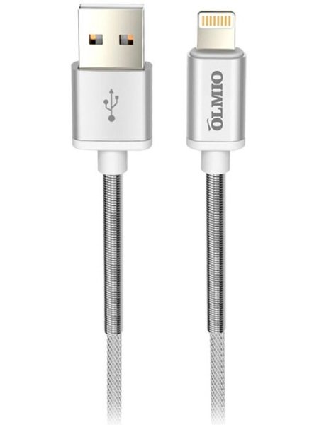 Кабель Olmio HD Lightning USB 2.0 1.2м белый