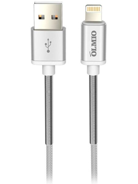 Кабель Olmio HD Lightning USB 2.0 1.2м белый