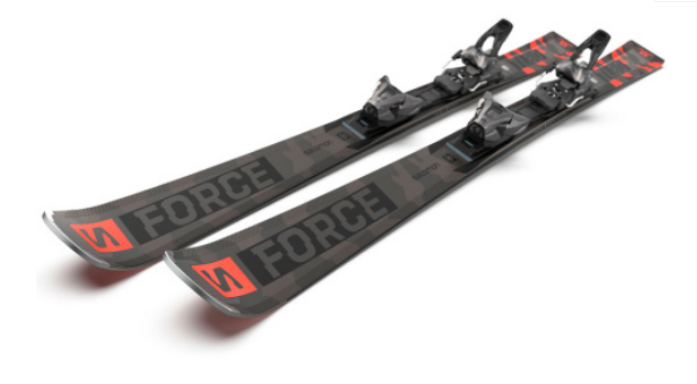 Лыжи горные Salomon ES Force Ti.80 + Z12 GW  L41496000 черные купить,NaN