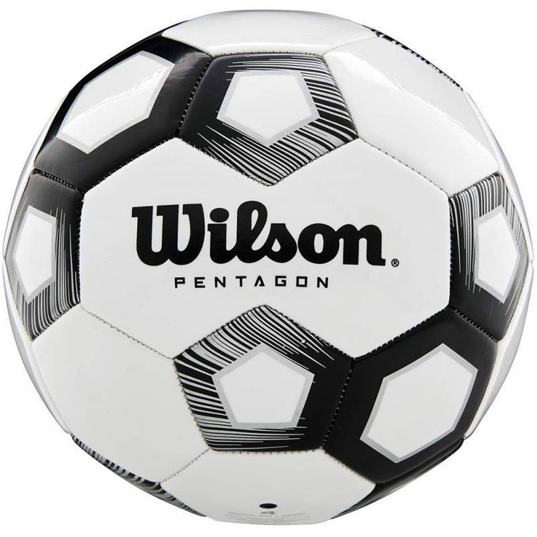 Мяч футбольный Wilson Pentagon 5 черно-белый купить,NaN