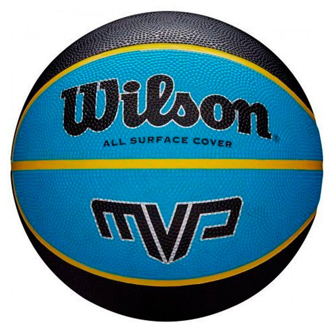 Мяч баскетбольный Wilson MVP 7 black-blue черно-синий купить,NaN